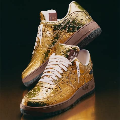 louis vuitton gold air force 1|lv air force 1 stockx.